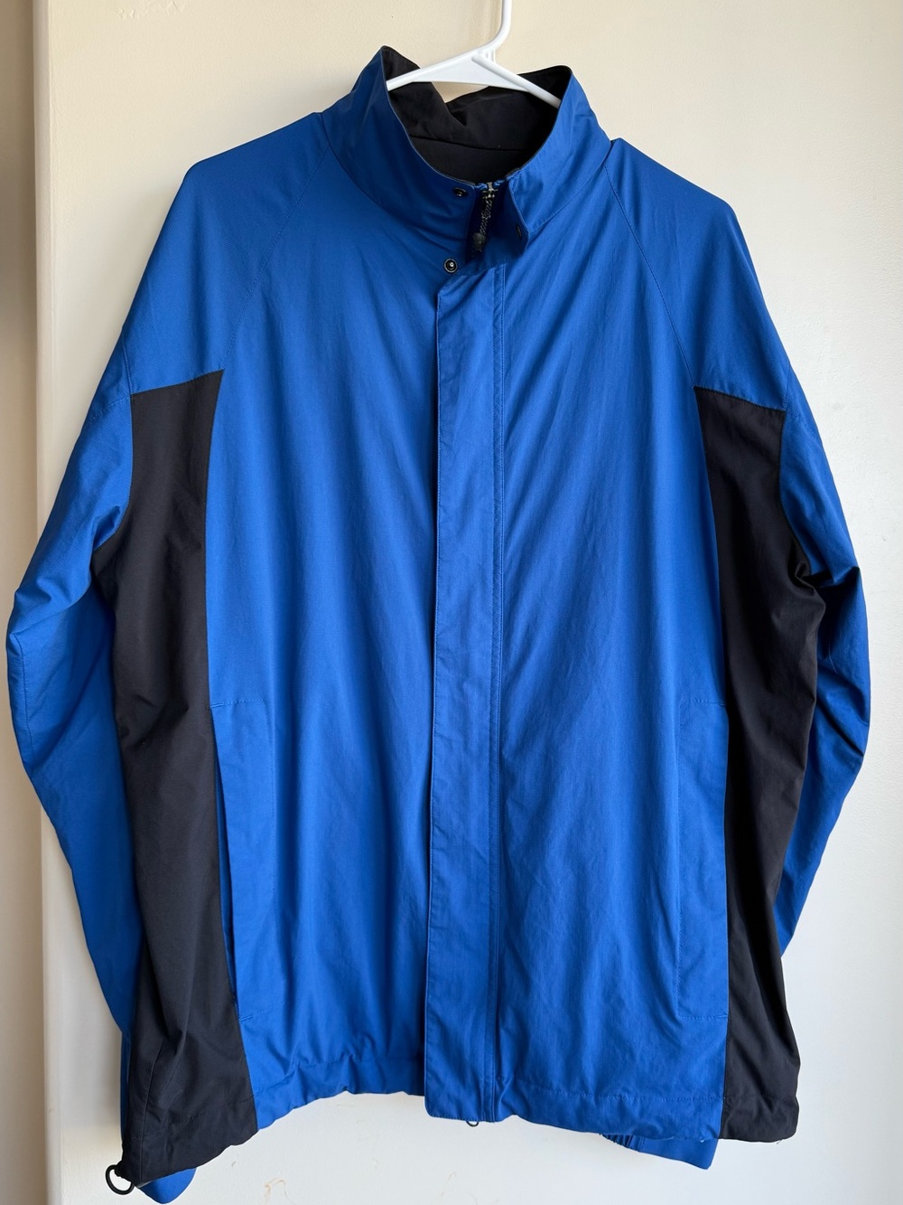 Nike Men's Blue and Black Windbreaker Jacket